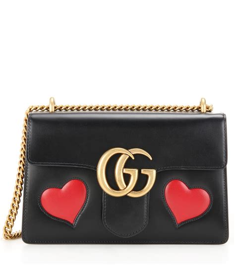 gucci schultertasche gg marmont medium heart aus leder|gucci marmont handbags.